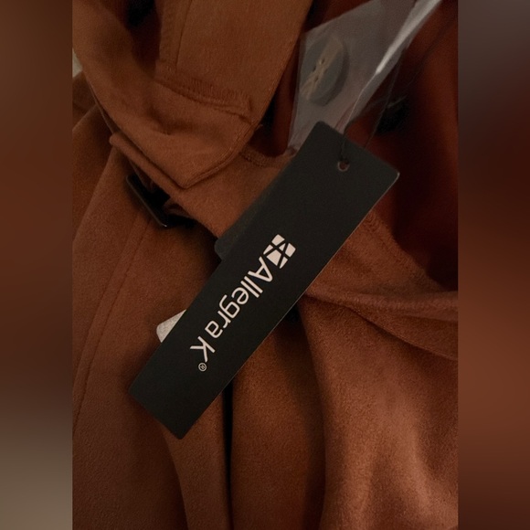 Allegra K Casual Faux Suede Pockets Stretch A-Line
Midi Skirt With Belt - Picture 7 of 8